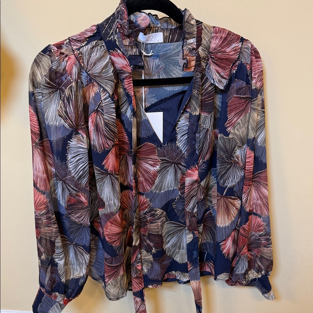 Q2 Multicolor Floral Blouse